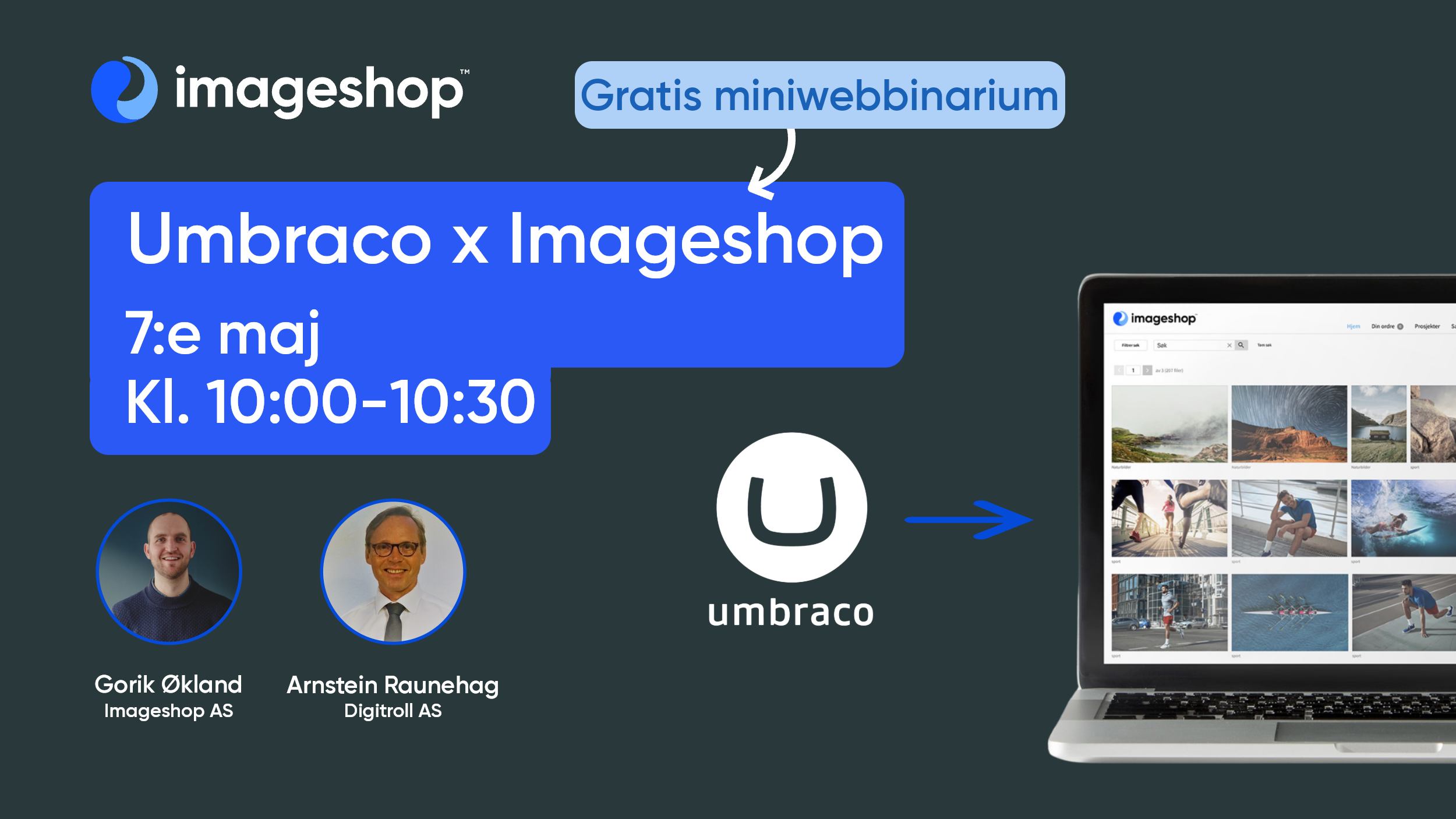 Imageshop visar Umbraco version 17-integration